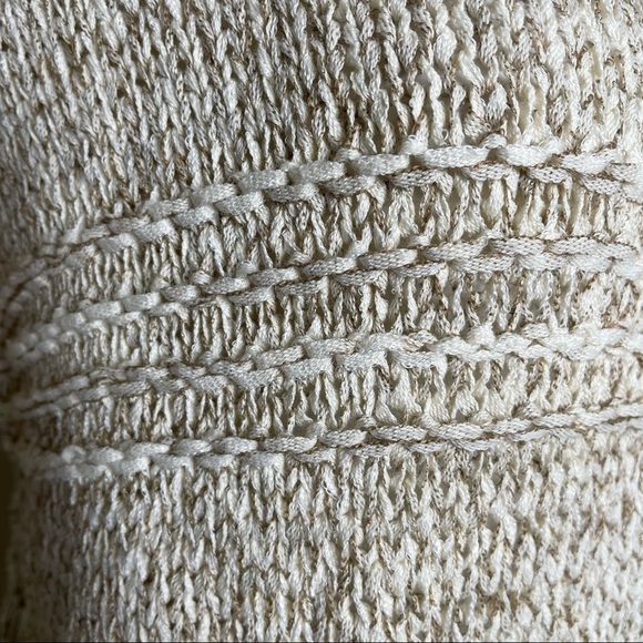 BCBGMaxAzira mixed stitch off white sweater, NWT, XXS - Picture 6 of 8